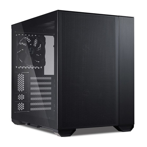 Lian Li PC-O11 AMX, O11 Air Mini Case, Mini-Tower, Tempered Glass, Rear: 2x2.5”or 2x3.5”, Back: 2x2.5”, Side: 2x2.5”or 2x3.5”, Expansion Slot: 7, Motherboard Support: E-ATX/ATX/M-ATX/ITX, Pre-installed Fan: 3x120mm, Black, 1 Year Warranty