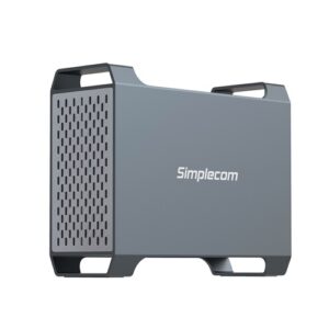 Simplecom SE482, SuperSpeed USB Dual Bay Hard Drive RAID Enclosure, 2x3.5" SATA 5Gb/s, USB-C, 1 Year Warranty