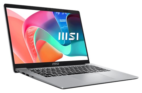 MSI Modern 14 F13MG-008AU, 14" FHD Screen, Intel i7-1355U, 16GB DDR4 RAM, 512GB NVMe SSD, Wireless AX+Bluetooth, Windows 11 Home, Urban Silver, 1 Year Warranty - Image 2