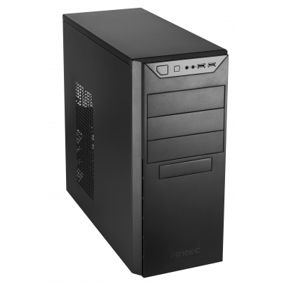 Antec VSK4000B-U3, Mid-Tower, Drive Bays: 3x5.25”, 5x3.5", Expansion Slot: 7, Motherboard Support: ATX/Micro-ATX/Mini-ITX, Pre-Installed Fan: 1x120mm, Black, 2 Year Warranty
