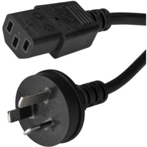 StarTech PXTA1013M, 3m/10ft Power Supply Cord, Computer Monitor Cable, Laptop Power Cord AS/NZS 3112 Plug to IEC C13, AC Power Cord for Most Notebooks, 250, 10A, 3 Conductor, Non-Polarized, H05VV-F Rating, PVC Jacket, Limited Lifetime Warranty