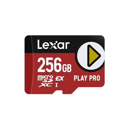 Lexar LMSXPS0256G-BNNNG, Play Pro, 256GB, MicroSD Express, Read Speed: up to 900MB/s, Write Speed: 600MB/s, Limited Lifetime Warranty