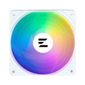 Zalman ZM-AF120 ARGB WHITE, Size: 1x 120mm Fan, Airflow: 69.12CFM, Noise: 29.7dB(A), 1 Year Warranty