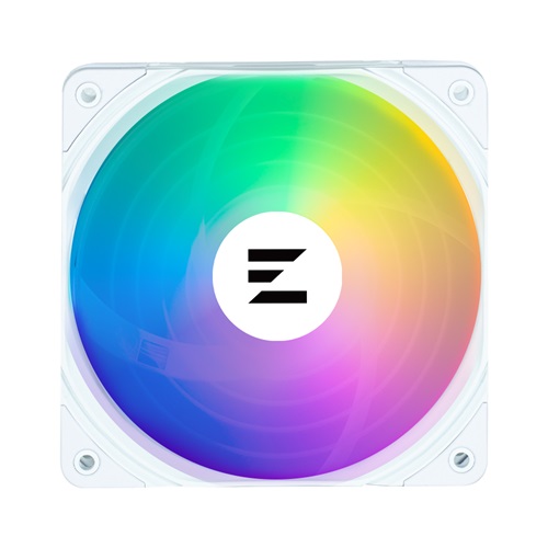 Zalman ZM-AF120 ARGB WHITE, Size: 1x 120mm Fan, Airflow: 69.12CFM, Noise: 29.7dB(A), 1 Year Warranty