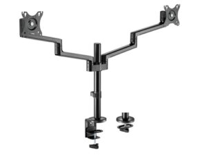 Brateck LDT72-C024, Premium Aluminum Articulating Monitor Mount, Fit 17"-32" Monitor, Up to 8KG VESA 75x75,100x100, Black, 3 Year Warranty