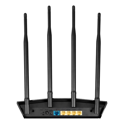 Asus RT-AX54HP Wi-Fi 6 IEEE 802.11 a/b/g/n/ac/ax Ethernet Wireless Router - Dual Band - 2.40 GHz ISM Band - 5 GHz UNII Band - 4 x Antenna(4 x External) - 221.88 MB/s Wireless Speed - 4 x Network Port - 1 x Broadband Port - Gigabit Ethernet - VPN Supported - Image 3