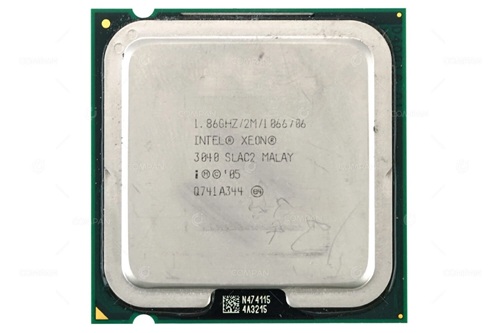 Intel Xeon-3040, 2 Cores, LGA775 Socket, 2 Cores, 2 Threads, Base: 1.86 Ghz, 2 MB Cache, TDP: 65W, 3 Years Warranty