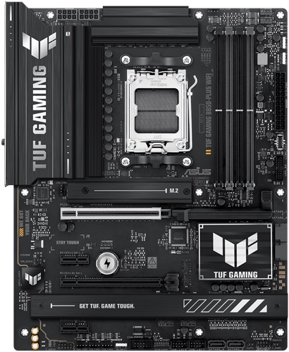 ASUS TUF GAMING B850M-PLUS WIFI MBD, Micro ATX, AMD5, 4x DDR5, 3x M.2, 4x SATA 6Gbps, 1x PCIe 5.0 x16, DisplayPort 1.4, HDMI 2.1, Wireless6E+Bluetooth, 1x USB-C, 7x USB-A,3 Year Warranty - Image 3