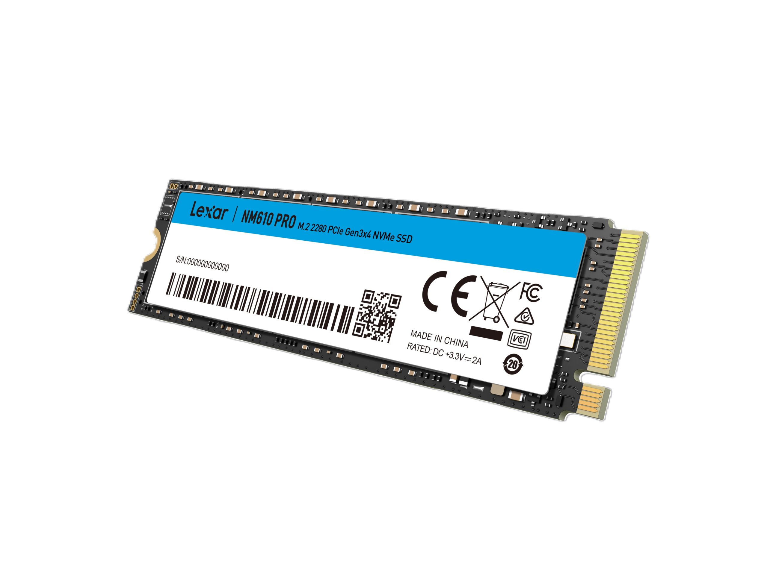 Lexar LNM610P001T-RNNNG, 1TB, M.2 NVMe PCIe G3x4, Read Speed: Up to 3300MB/s Write Speed: Up to 2600MB/s, 5 Year Warranty - Image 3