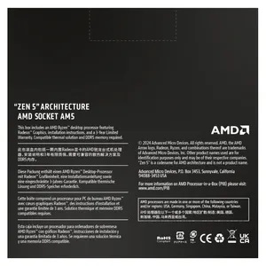 AMD 100-100000662WOF, 9 9900X 12 Core 24 Thread Up To 5.6GHz AM5 - No HSF Retail Box - Image 4