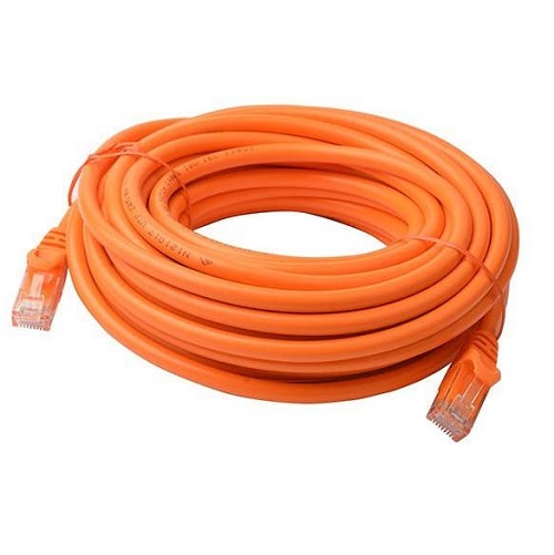 8Ware PL6A-10ORG, Cat6a UTP Ethernet Cable 10m Snagless Orange, 1 year Warranty