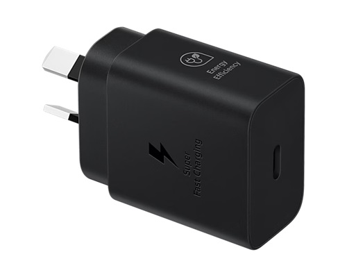 SAMSUNG EP-T2510NBEGAU, 25W USB-C AC Power Adapter, Black, No Cable included