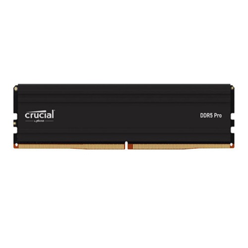 Crucial CP16G64C38U5B, Pro, UDIMM, DDR5, 16GB (1x16GB), 6400MHz, CL38, 1,35V, Black Heat Spreader Support Intel XMP AMD Ryzen for Desktop PC Gaming, Limited Lifetime Warranty