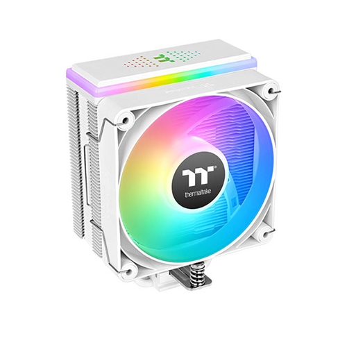 Thermaltake CL-P137-AL12SW-A, ASTRIA 200 ARGB Sync CPU Cooler, Fan Size: 120mm, PWM: 500-1800 RPM, Air Flow: 65 CFM, Single Fan, White, Intel Socket LGA 2066, 2011, 1851, 1700, 1200, 1156, 1155, 1151, 1150, 1150_x000B, AMD AM5, AM4, 2 Year Warranty - Image 2