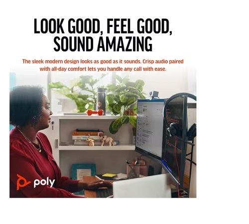 HP/Poly 8X220AA, Blackwire 3320 MS, Wired Stereo Headset, USB-C/A, 2 Year Warranty - Image 3