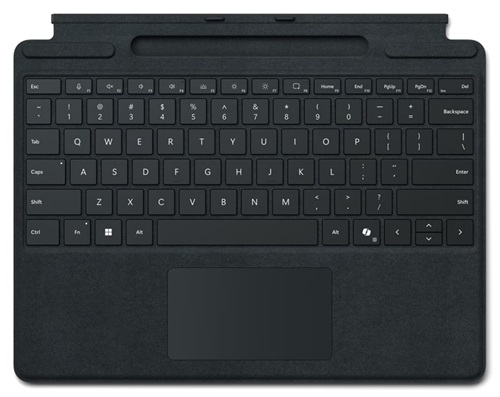 Microsoft 8XB-00153, Signature Keyboard for Surface Pro Series with Slim Pen Slot, Black, 1 Year Warranty