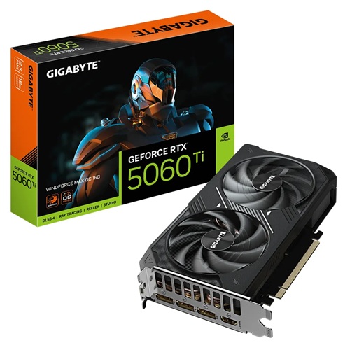 Gigabyte GV-N506TWF2MAX OC-16GD, Nvidia GeForce RTX 5060 Ti WINDFORCE MAX OC, 16GB GDDR7, Core Clock: 2587 MHz, CUDA Core: 4608, 1xHDMI, 3xDP, PSU 650W, PCIe5.0, 3 Year Warranty