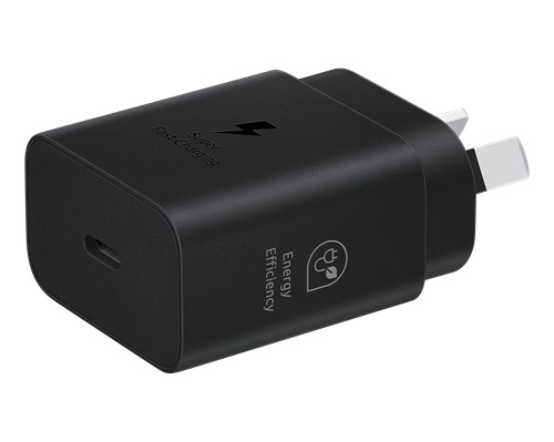 SAMSUNG EP-T2510NBEGAU, 25W USB-C AC Power Adapter, Black, No Cable included - Image 3