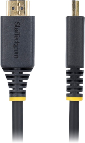 StarTech HDMI2-CABLE-4K60-50C, 50cm Premium Certified High Speed HDMI Cable, 4K 60Hz/1440p 144Hz, 18Gbps, UHD HDMI 2.0 Cord, TPE Jacket, Lifetime Warranty - Image 3