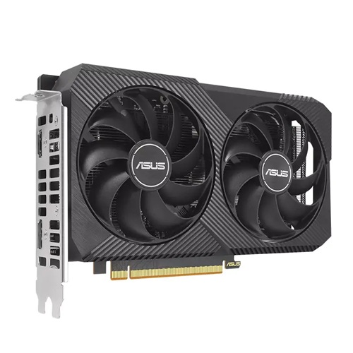 Asus DUAL-RX6500XT-O4G-V2, AMD Radeon RX 6500 XT V2 OC Edition, 4GB GDDR6, Core Clock: 2520MHz, Cuda Core: 1024, 1xHDMI, 1xDP, PSU: 500W, PCIe4.0, 3 Year Warranty - Image 3