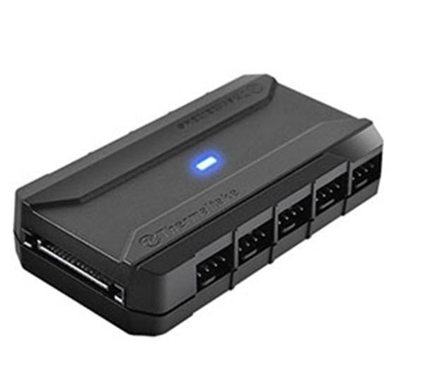 Thermaltake AC-023-AN1NAN-A1, Commander FP – 10 Port Hub for PWM Fans, Support up to 10 Independent Fans, Convenient SATA Power Input, High Quality Symmetrical Design, Neat Cable Management with included beaded cable ties and hook-and-loop, 3-Pin* or 4-Pin; SATA, 1 Year - Image 10