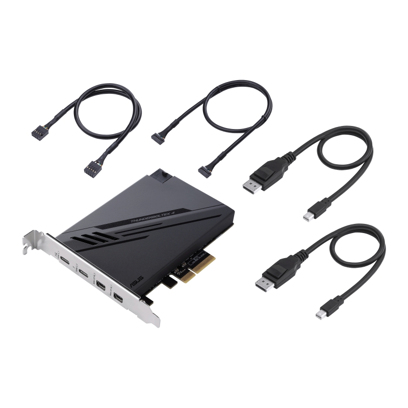 Asus THUNDERBOLTEX 4, Expansion Card, Dual Thunderbolt, 40 Gbps, Bi-Directional, 4xUSB-C, 1xDP, 4xPCIe3.0, 1 Year Warranty - Image 6