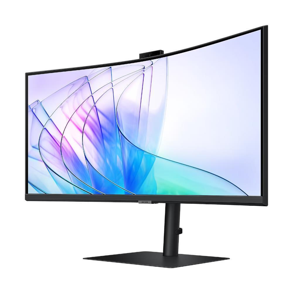 Samsung LS34C650VAEXXY, ViewFinity S65VC, 34" VA Curved, 3440x1440, 21:9, 5ms, 100Hz, Free Sync, USB-C (90W PD), 1xHDMI, 1xDP, USB, 1xRJ45, Webcam, KVM Switch, Speakers, VESA, Adjustable Height, Tilt, Swivel, 3 Year Warranty - Image 3