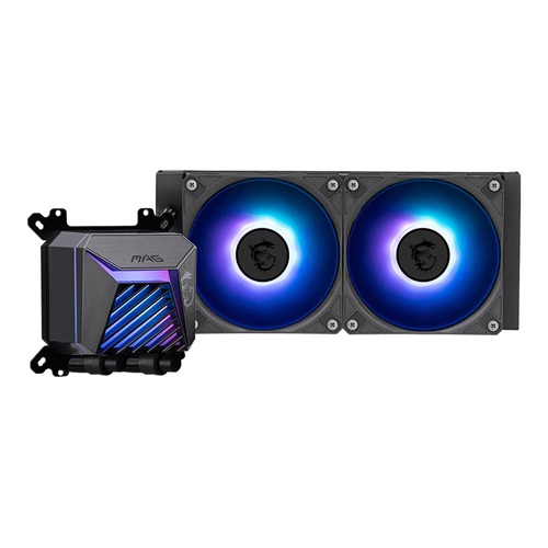 MSI MAG CORELIQUID A15 240, AIO Liquid CPU Cooler, Size: 2x120mm, PWM, Socket: Intel LGA 1700, LGA 1851, AM4, AM5, 3 Year Warranty