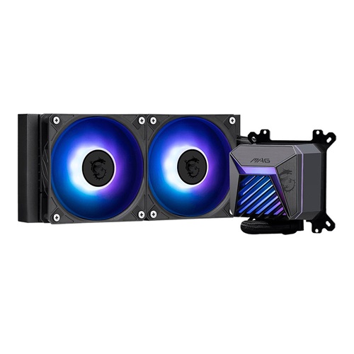 MSI MAG CORELIQUID A15 240, AIO Liquid CPU Cooler, Size: 2x120mm, PWM, Socket: Intel LGA 1700, LGA 1851, AM4, AM5, 3 Year Warranty - Image 2