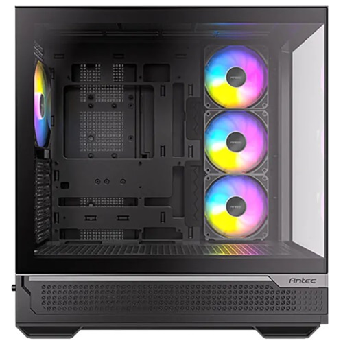 Antec C7-ARGB, E-ATX Seamless Panoramic 270 View, USB-C, 4x ARGB PWM Fans. Side Radiator Support. RTX 4090, Back Connect MBs, Flip Door, Black Case - Image 3