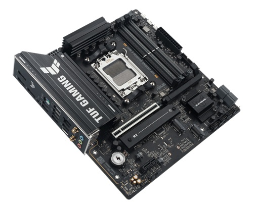 ASUS TUF Gaming B650EM-E WiFi, Micro ATX, AMD AM5, 4xDDR5, 3xM.2, 4xSATA 6Gb/s, RAID, 1xHDMI, 2xDP, 1xPCIe, LAN, Wireless AX+Bluetooth, 1xUSB-C, 7xUSB-A, 3 Year Warranty - Image 4