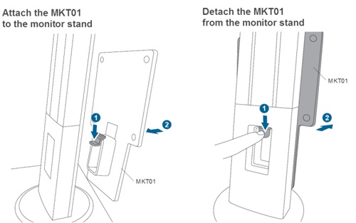 Asus MKT01, Monitor Stand For Mounting Mini PCs On The Monitor, Desk Mount, 1 Year Warranty - Image 3