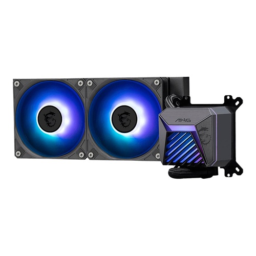 MSI MAG CORELIQUID A15 240, AIO Liquid CPU Cooler, Size: 2x120mm, PWM, Socket: Intel LGA 1700, LGA 1851, AM4, AM5, 3 Year Warranty - Image 3
