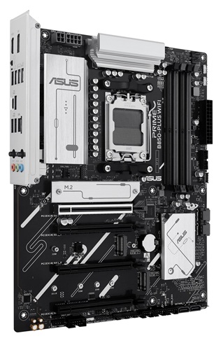 Asus PRIME B850-PLUS WIFI-CSM, ATX, AMD AM5, 4xDDR5, 3xM.2, 4xSATA 6Gb/s, SATA, 3xPCIe, 1xHDMI, 1xDP, Ethernet, Wireless AX+Bluetooth, 1xUSB-C, 7xUSBA, 3 Year Warranty - Image 3