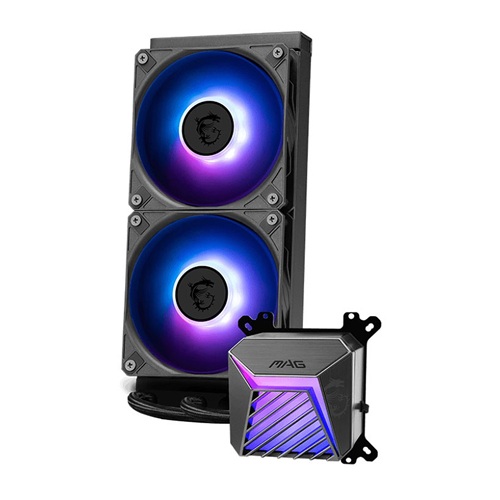 MSI MAG CORELIQUID A15 240, AIO Liquid CPU Cooler, Size: 2x120mm, PWM, Socket: Intel LGA 1700, LGA 1851, AM4, AM5, 3 Year Warranty - Image 4