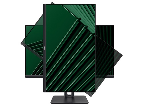 MSI PRO MP245PG, 24" FHD IPS Monitor, 1920x1080, 16:9, 1ms, 100Hz, Adaptive Sync, 1xHDMI, 1xVGA, 1xDP, Speakers, VESA, Height Adjustable, Swivel, Pivot, Tilt, 4 Year Warranty - Image 6