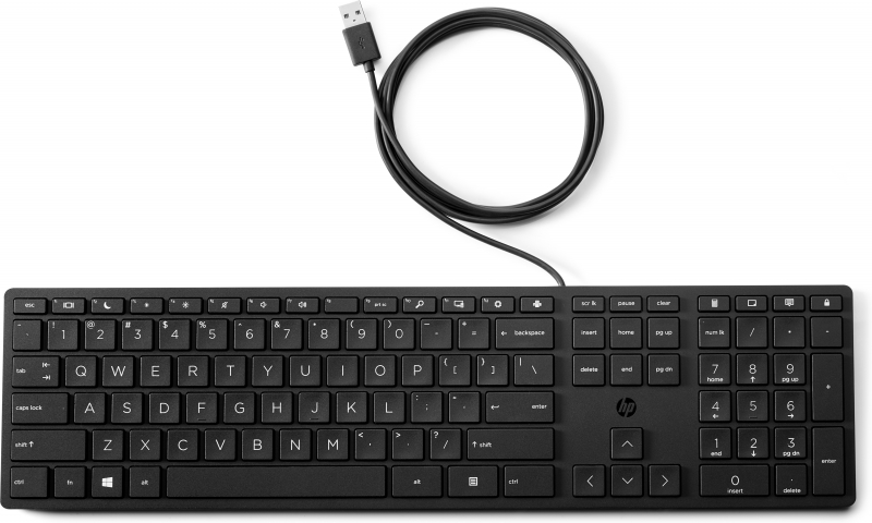 *Retail Box* HP 9SR37AA, Wired Desktop 320K Keyboard, USB port, 180cm, Wired, 1 Year Warranty - Image 2