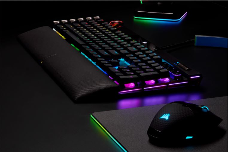 Corsair CH-912A01A-NA, K100 RGB Optical-Mechanical Gaming Keyboard, RGB, Corsair OPX, Wired: 2 xUSB 3.0, 3.1 Type-A, Black, 1 Year Warranty - Image 22