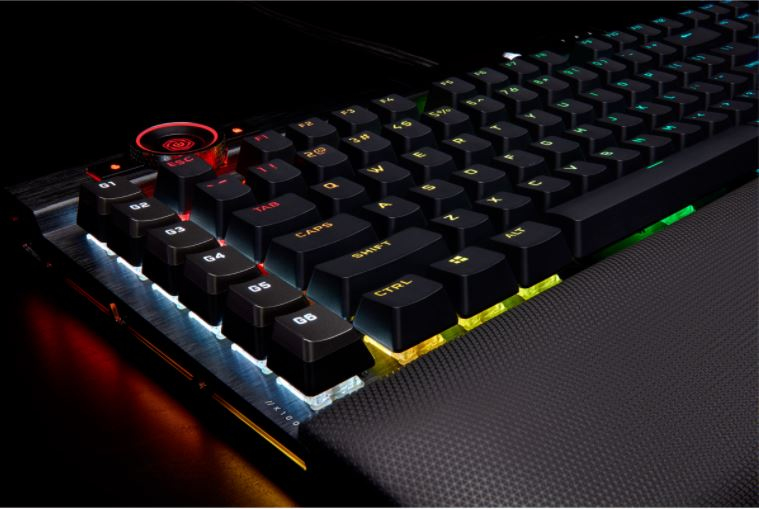 Corsair CH-912A01A-NA, K100 RGB Optical-Mechanical Gaming Keyboard, RGB, Corsair OPX, Wired: 2 xUSB 3.0, 3.1 Type-A, Black, 1 Year Warranty - Image 26