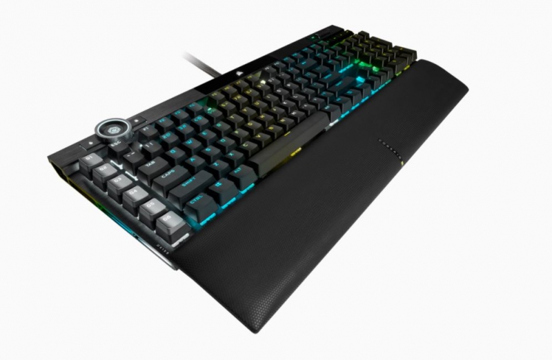 Corsair CH-912A01A-NA, K100 RGB Optical-Mechanical Gaming Keyboard, RGB, Corsair OPX, Wired: 2 xUSB 3.0, 3.1 Type-A, Black, 1 Year Warranty - Image 5