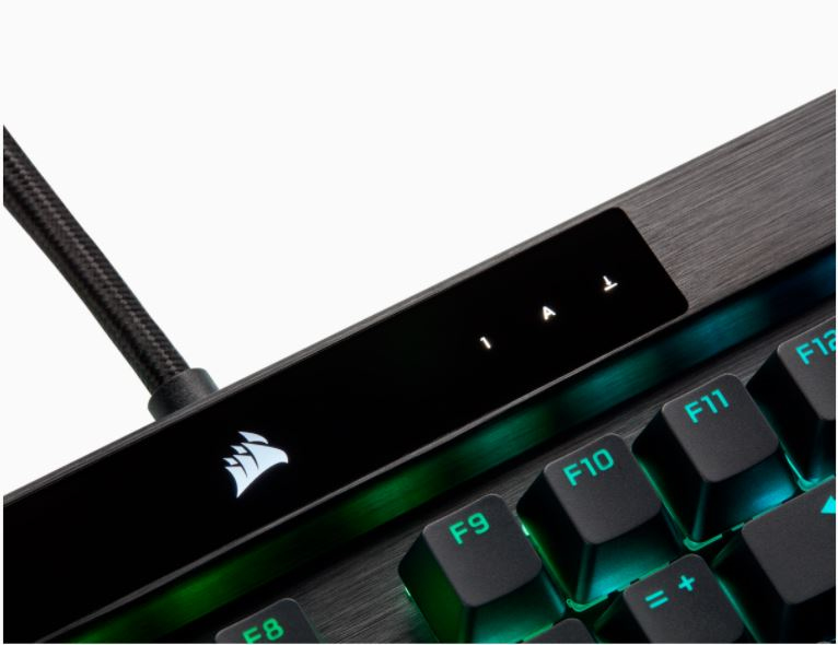 Corsair CH-912A01A-NA, K100 RGB Optical-Mechanical Gaming Keyboard, RGB, Corsair OPX, Wired: 2 xUSB 3.0, 3.1 Type-A, Black, 1 Year Warranty - Image 18