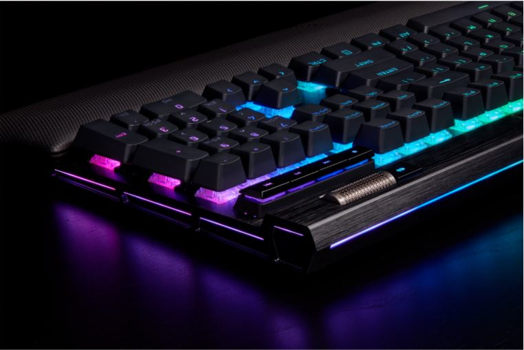 Corsair CH-912A01A-NA, K100 RGB Optical-Mechanical Gaming Keyboard, RGB, Corsair OPX, Wired: 2 xUSB 3.0, 3.1 Type-A, Black, 1 Year Warranty - Image 24