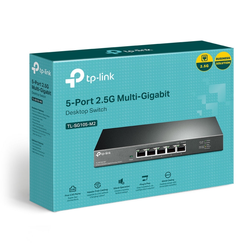 *Sale till 30 Sep* TP-Link TL-SG105-M2, 5× 100Mbps, 1Gbps, 2.5Gbp Ports, Fanless, Wireless AX, 3 Year Warranty - Image 8