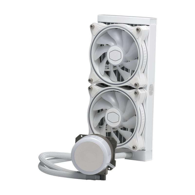 Cooler Master MLX-D24M-A18PW-R1, MasterLiquid ML240 Illusion White Edition, Size: 2x120mm, Socket: Intel LGA 1700/1200/2066/2011-v3/2011/1151/1150/1155/1156, AMD AM4/AM3+/AM3/AM2+/AM2/FM2+/FM2/FM1, RGB, 3 Year Warranty - Image 7