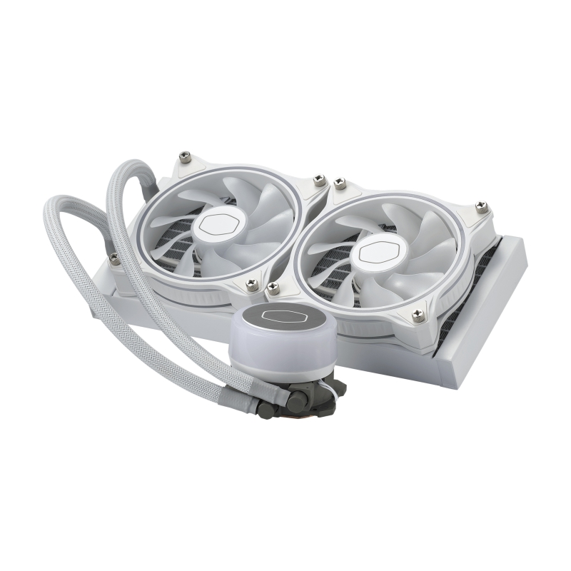 Cooler Master MLX-D24M-A18PW-R1, MasterLiquid ML240 Illusion White Edition, Size: 2x120mm, Socket: Intel LGA 1700/1200/2066/2011-v3/2011/1151/1150/1155/1156, AMD AM4/AM3+/AM3/AM2+/AM2/FM2+/FM2/FM1, RGB, 3 Year Warranty - Image 6