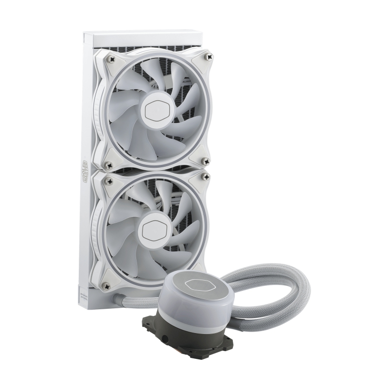 Cooler Master MLX-D24M-A18PW-R1, MasterLiquid ML240 Illusion White Edition, Size: 2x120mm, Socket: Intel LGA 1700/1200/2066/2011-v3/2011/1151/1150/1155/1156, AMD AM4/AM3+/AM3/AM2+/AM2/FM2+/FM2/FM1, RGB, 3 Year Warranty - Image 8