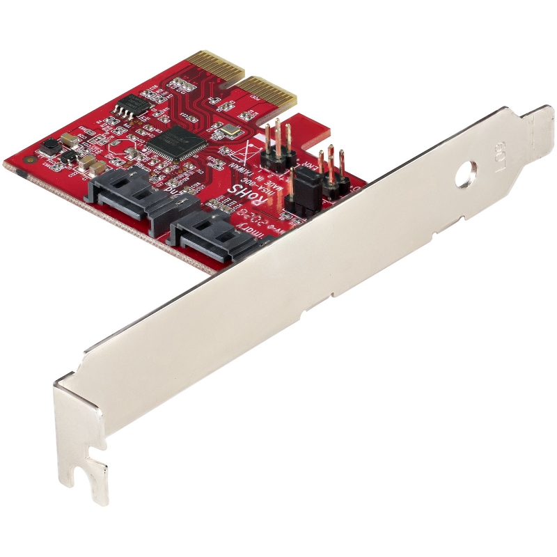 Startech 2P6GR-PCIE-SATA-CARD, 2 Port PCIe SATA Expansion Card, 6Gbps, RAID, Limited Lifetime Warranty - Image 2