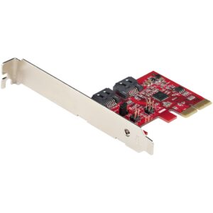 Startech 2P6GR-PCIE-SATA-CARD, 2 Port PCIe SATA Expansion Card, 6Gbps, RAID, Limited Lifetime Warranty