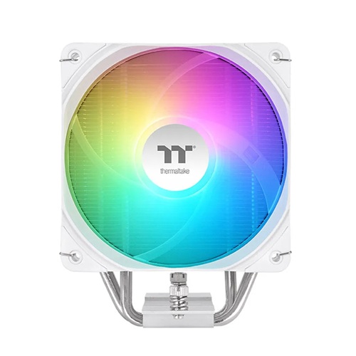 Thermaltake CL-P143-AL12SW-A, UX400 ARGB CPU Cooler White Edition, Fan: 120mm, Airflow: 62.72 CFM, Noise Level: 25 dBA, Compatibility: Intel; LGA 1851/1700/1200/1156/1155/1151/1150, AMD; AM5/AM4/FM2/FM1/AM3+/AM3/AM2+/AM2, 2 Year Warranty