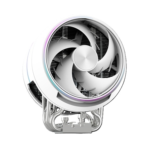 Zalman ZET 5 WHITE, ZET5 200w Jet turbine styled cooler, Fan: 120mm, Airflow: 44.48CFM, Noise: 30.4dB(A), Compatibility: INTEL Socket : LGA1851/1700/1200/115X AMD Socket : AM5/AM4, 1 Year Warranty